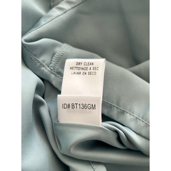 BCBG Pastel Mint Green Strapless Satin Silk Mini Dress Y2K Hoco Formal Cocktail - Picture 4 of 16